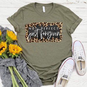 NWT Not Perfect Just forgiven short sleeve t-shirt